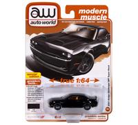 Auto World AWSP170-B 1/64 2021 Dodge Challenger SRT SUPERSTOCK Nero Pitch (B11)