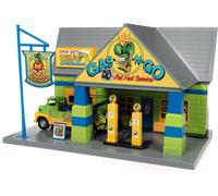 Auto World Garage Rat Fink In Scala 1:48 Con Set Di Camion A Rimorchio 1:32