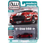 Auto World JLSP100B 1:64 2020 Shelby GT500 (Rapid Rosso) Apertura Feature Nuovo