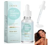 Autoabbronzante Viso e Corpo,30ml Gocce Abbronzanti,A Rapido Assorbimento,Azione Idratante,con Aloe Vera,100% Vegan