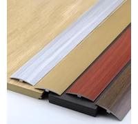 Autoadesive PVC Strisce di Transizione Del Pavimento, Moquette Striscia Divisoria, Vinile Listello di Copertura, Per Unire Le Fessure Delle Soglie(Natural,L90cm)