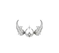 Autoadesivi del tatuaggio ..'erba del loto della luna impermeabili della gamba della vita della clavicola duratura elegante squisito semplice fiore di loto femminile di stile nazionale
