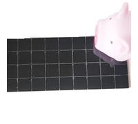 Autoadesivi in vero vetro artigianale Mini specchi quadrati Piastrelle a mosaico Adesivi Bagno Fai da te Artigianato fatto a mano Decorazione della casa per l'arte e l'artigianato(Black,4X100CM_10X1
