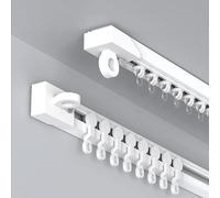 Autoadesivo ain Track 1-5M Easy Inll montaggio a soffitto e parete divisorio guida non richiede trapano t per casa e ufficio (colore: montaggio laterale Dimensioni: 3,4 m)