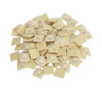 Autoadesivo Cavo Cravatta Montatura 25 x 25mm Bianco Confezione Di 100 - Sealey