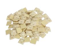 Autoadesivo Cavo Cravatta Montatura 25 x 25mm Bianco Confezione Di 100 - Sealey