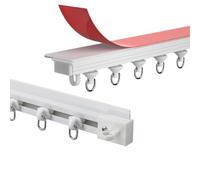 Autoadesivo Curt k 9.8FT Nessun trapano senza viti per montaggio a soffitto e parete liscio al design di caricamento Facile installazione erfect per aste Curt (colore: bianco)