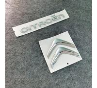Autoadesivo Dell'automobile Del Distintivo Del Logo Dell'ala Posteriore Del Bagagliaio per Citroen C1, Emblema Distintivo Auto Multicolore ,Silver