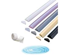 Autoadesivo pieghevole doccia diga d'acqua pieghevole protezione dell'acqua per lavandini efficace separazione bagnato asciutto 240 cm kaki nastro sigillante mantiene i pavimenti asciutti