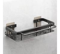 Autoadesivo Porta Spugne da Cucina, Organizer per Lavello in Alluminio, Nessuna Perforazione Richiesta da Cucina Cestino Portaoggetti con Ganci e Portasciugamani per Riporre Spugne Spazzole Detersivo
