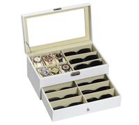 AUTOARK Custodia per gioielli,9 pezzi,per occhiali da sole e occhiali da sole,con chiusura a chiave,Banco,AW-131