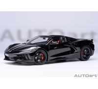 Chevrolet Corvette C8 Stingray Z51 2020 Nero Modellino Auto 1:18 Autoart