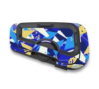Autobahn88 Kit di adesivi protettivi per cuffie Bluetooth per moto, compatibile con Cardo Freecom 4X 2X (stile: FCX51-Blue Vibrant)