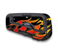 Autobahn88 Kit di adesivi protettivi per cuffie Bluetooth per moto, compatibile con Cardo Freecom 4X 2X (stile: FCX14-Flame)