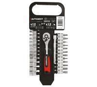 AUTOBEST Set 26 inserti misti con cricchetto