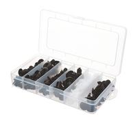 AUTOBEST Set bottoni in plastica universali 100pz