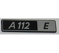 Autobianchi A112 E - Logo Scritta Fregio Posteriore 150x38 mm