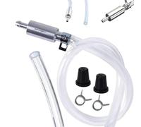 Autobriva Brake Bleeder, Universal One-Way Brake Bleeder Hose Kit with Check Valve, Fluid Replacement Hoses Hydraulic System Bleeding, for Car Motorcyle Clutch (1pc)