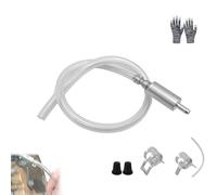 Autobriva Brake Bleeder, Universal One-Way Brake Bleeder Hose Kit with Check Valve for Hydraulic System Bleeding, Car Clutch Fluid Replacement Hose Kit (1set)