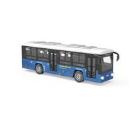 Autobus blu con effetti luminosi e sonori