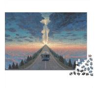 Autobus della superstrada in prospettiva inversa 1000pcs (75x50cm) - Stile graffiti Puzzle Per Adulti GioGattotolo Fai-da-te