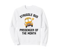 Autobus di Lotta Passeggero del Mese Funny Struggle Bus Felpa