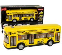Autobus urbano giallo con inerzia 1:18