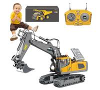 Autocarro con cassone ribaltabile RC per bambini, Autocarro con cassone ribaltabile telecomandato | Camion telecomandati per bambini 6+ - Veicolo per trattore per auto per principianti per , ca