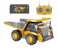 Autocarro con cassone ribaltabile RC per bambini, Autocarro con cassone ribaltabile telecomandato | Camion telecomandati per bambini 6+ | Veicoli giocattolo da costruzione RC alimentati a batteria con