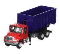 Autocarro con cassone ribaltabile Walthers SceneMaster International rosso e viola 4300