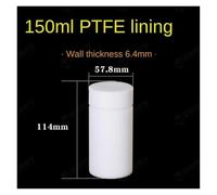 Autoclave, Camera in PTFE da 25 ml 50 100 150 200 250 500 in un contenitore rivestito con reattore for autoclave di sintesi idrotermale(PTFE 150ML)