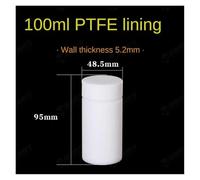 Autoclave, Camera in PTFE da 25 ml 50 100 150 200 250 500 in un contenitore rivestito con reattore for autoclave di sintesi idrotermale(PTFE 100ML)