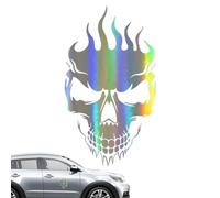 Autocollants et décalcomanies tête de mort,autocollants tête de mort pour camions,Autocollant réfléchissant de voiture de conception de imperméable | Décoration de bande de coupe de précision, d