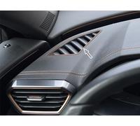 autoCOVR Copertura In Acciaio per Cupra.Leon/Formentor | Colore stile COOPER - cornici per bocchette sbrinatore | 2 Pezzi Inox V1 V2 VZ1 VZ2 VZ3 VZ5 VZ Veloz Edition Leon Accessori Tuning