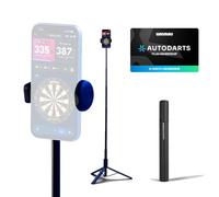 Autodarts Supporto Treppiede | Punteggio Automatico | Solo o 12 Mesi | Winmau & Autodarts | Supporto Punteggio Freccette | Treppiede per Smartphone | Fino a 89 mm | Solo o Abbonamento