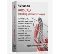 Autodesk AutoCAD - Suite completa - 1 Anno - PC/MAC - Fatturazione Italiana - 2024