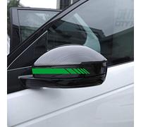 Autodomy Pack 6 Unita Specchietti Retrovisori Adesivi | Adesivi Strisce per Auto Resistente Pioggia e UV | Sportivo Adesivo per Auto Esterni Facile Aplicazione (Verde)