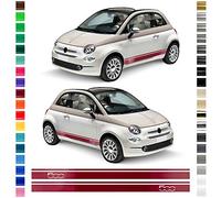 AutoDress® - Set di strisce adesive laterali per Fiat 500, colore a scelta