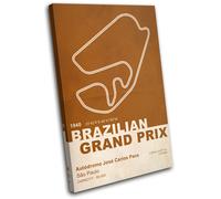 Autodromo Jose Carlos Pace Brazilian Sao Paulo Grand Prix F1 Canvas Art Print