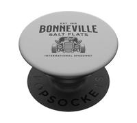 Autodromo Retro Bonneville Salt Flats Utah International Speedway PopSockets PopGrip Adesivo