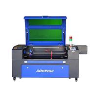 Autofocus 100W 700x500mm Macchina dell'incisione laser di CO2 Incisore laser di CO2 Macchina di taglio laser digitale LCD Porta USB, pompa dell'aria, pannello a nido d'ape