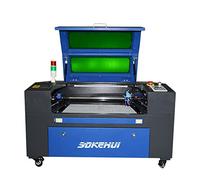 Autofocus 60W 400x600mm Macchina dell'incisione laser di CO2 Incisore laser di CO2 Macchina di taglio laser digitale LCD Porta USB, pompa dell'aria, pannello a nido d'ape