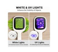 Autofocus Handheld Digital Microscope, 2.8" IPS Screen Magnifier with LEDs, Portable Magnifying Glass for /Windows