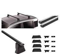 AUTOFORNITURE ITALIA OP. Astra J 2009>2015. Barre PORTATUTTO Portapacchi da Tetto PREMONTATE PRONTE ALL'UTILIZZO per Auto Senza Railing con Attacco Fix Point