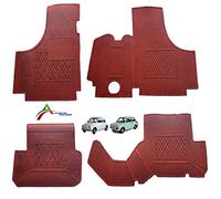 Autoforniture italia TAPPETI TAPPETINI in Gomma for Vecchia 500-126 Colore Rosso