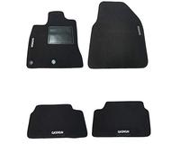 AUTOFORNITURE ITALIA TAPPETI - TAPPETINI Moquette 4 Loghi 2 Fix per Fissaggio Lato Guida