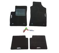 AUTOFORNITURE ITALIA TAPPETI TAPPETINI per Auto su Misura con 4 Loghi E 4 Punti di Fissaggio per 500 Abarth 2015>