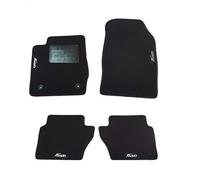 AUTOFORNITURE ITALIA TAPPETINI Auto in Moquette su Misura 4 Loghi Fiesta E 2 Fix TONDI (Versione 2013>2017)