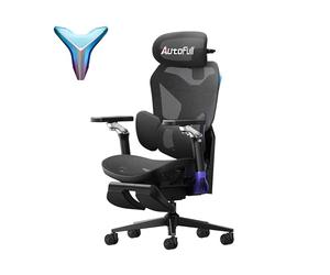 AutoFull G7 Sedia Ergonomica da Ufficio, Sedia da Gaming con Supporto Lombare Dinamico, Braccioli Girevoli a Doppio Asse 720°, Schienale Reclinabile a 140° e Cuscino Cervicale 4D (Laser)