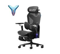 AutoFull G7 Sedia Gaming con supporto lombare 3 zone e rete traspirante | Supporto lombare a 3 zone, braccioli 720°, reclinazione 140°, poggiapiedi e rete traspirante per il tuo setup gaming